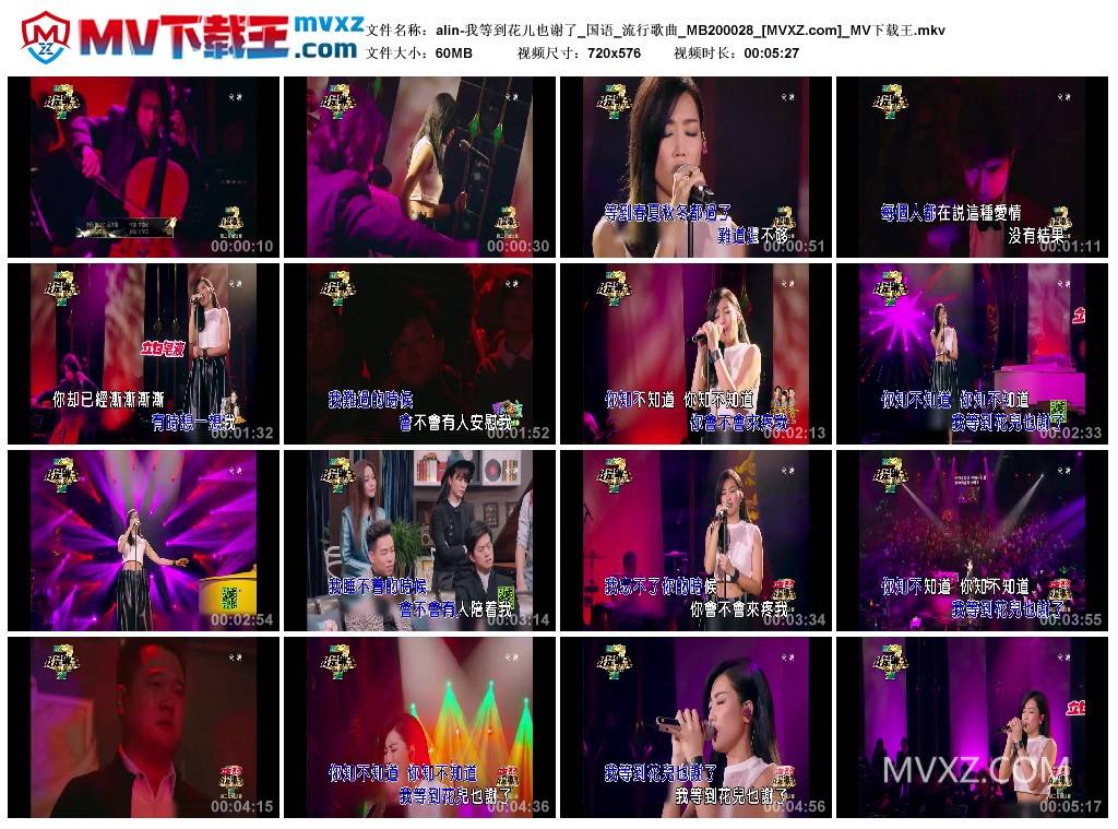 alin-我等到花儿也谢了_国语_流行歌曲_MB200028